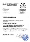 Zertifikat Villa Schaffhausen